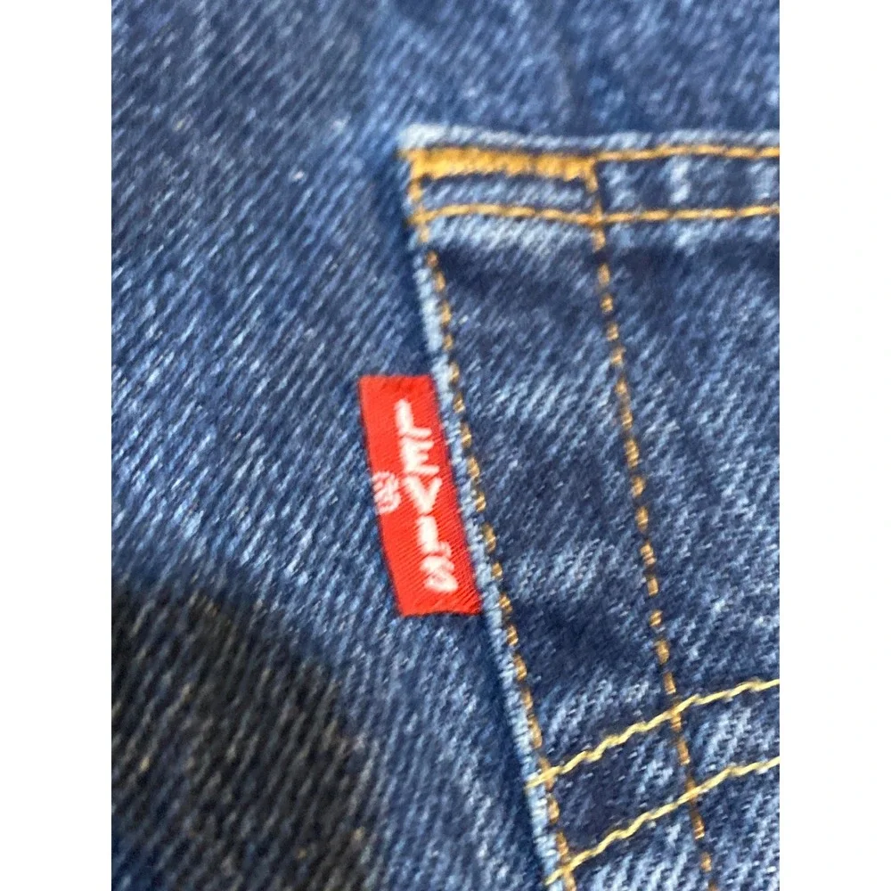 Levi's Premium 501 Original Fit Jeans Mens 30x28 Blue Denim Button Fly Straight